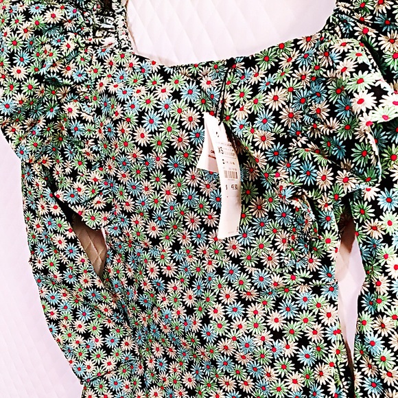 Zara Multicolored Floral Print with ruffles. XS - Picture 5 of 8